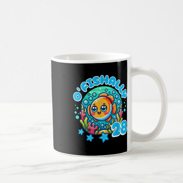Mug Officiellement 28 ans drôle 28e anniversaire pêche (Droite)