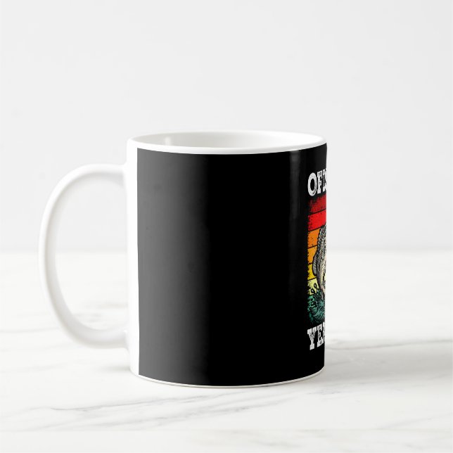 Mug Officiellement 4 ans drôle anniversaire de pêche (Gauche)