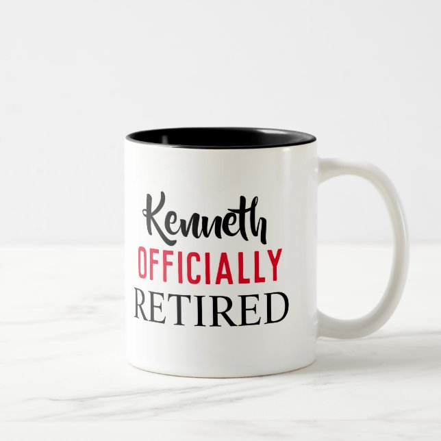 Mug officiellement retiré personnalisé (Droit)