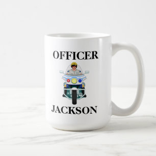 Mug Officier de moto de police personnalisé