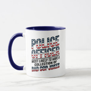 Mug Officier De Police Très Susceptible De Raconter De