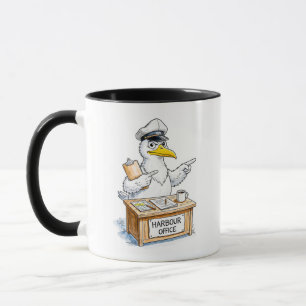 Mug Officier de port des oiseaux comiques
