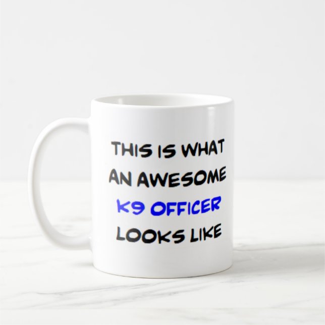 Mug officier k-9, génial (Gauche)