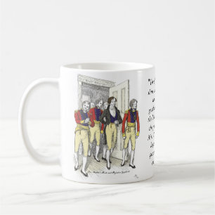 Mug Officiers de la Milice du Shire, Jane Austen