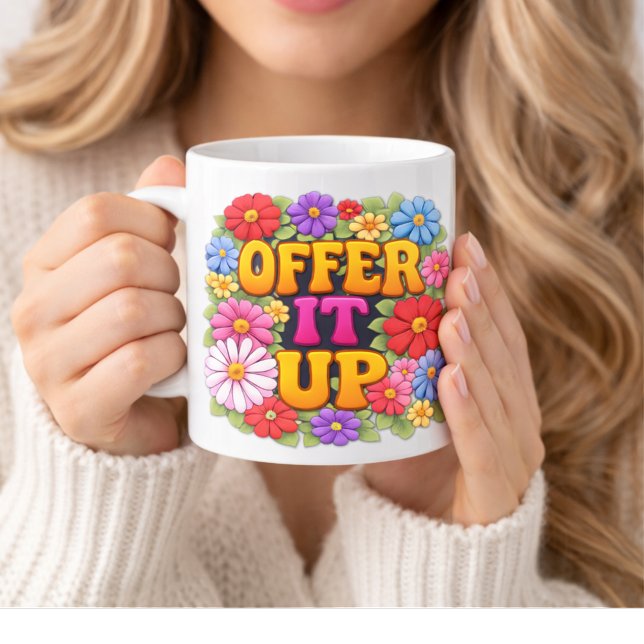 Mug OFFREZ-LE 1960 Vibe Floral (Créateur téléchargé)