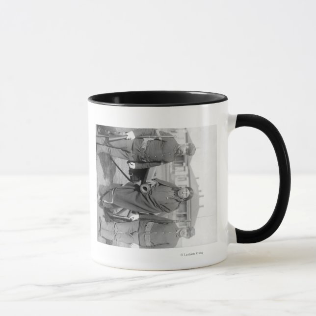 Mug Oglala Indian Plenty Hors avec 2 soldats blancs (Droite)