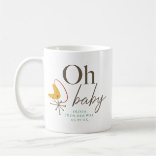 Mug Oh Baby Mid Century Baby shower Favoriser