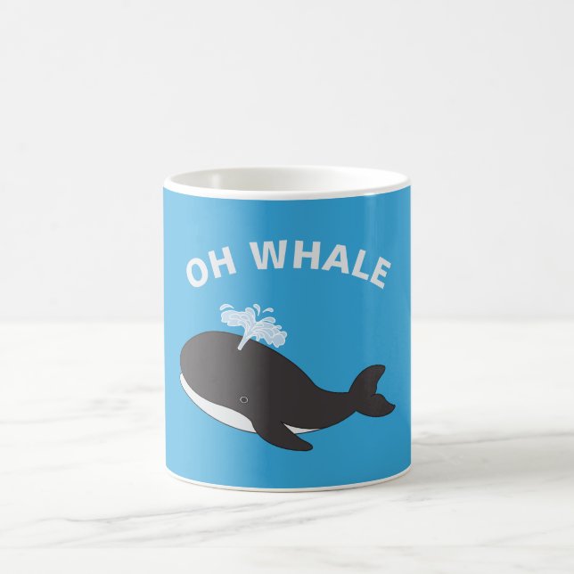 Mug Oh Baleine Funny Océan Animal Poisson Pun (Centre)