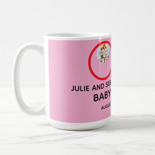 Mug Oh Bébé Chat Image Baby Shower (Gauche)