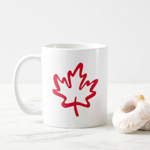 Mug Oh Canada ! Jour Grande Feuille d'Érable Canadienn