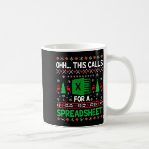 Mug Oh Ceci Appelle Un T-Shirt De Noël De Feuille De C