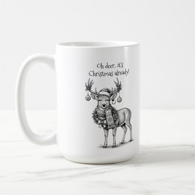 Mug Oh Cerf, c'est déjà Noël (Gauche)