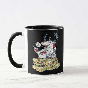 Mug Oh cerf renne ivre célébrant la fête de Noël