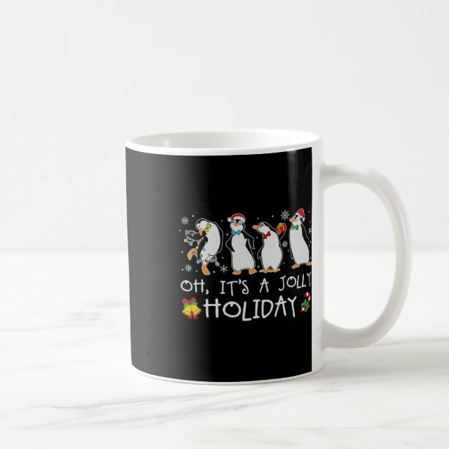 Mug Oh C'est un joyeux stylo de Noël Pingouin de Noël (Droite)