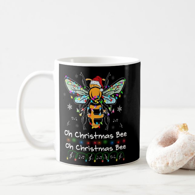 Mug Oh Christmas Bee Bee Santa Hat Bee Light Christmas (Avec donut)