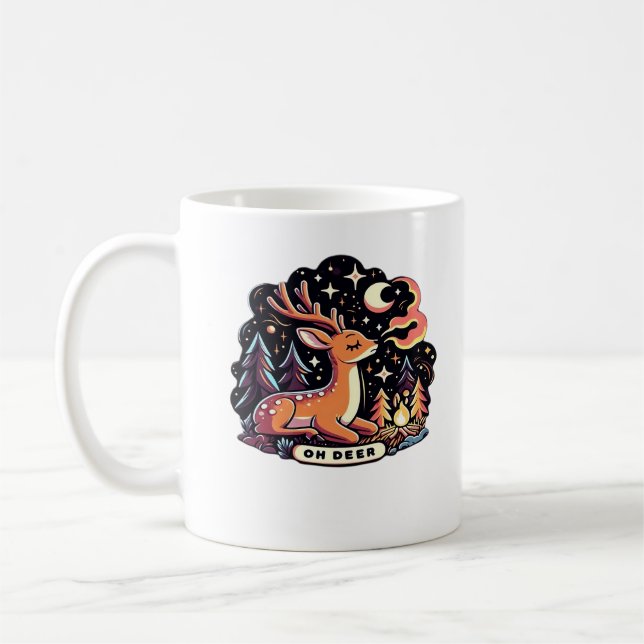 Mug Oh Deer Contemporain Vibe Graphique (Gauche)