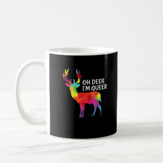 Mug Oh Deer Queer Funny Pun LGBT Pride Design