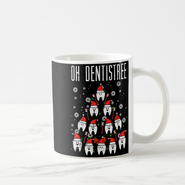 Mug Oh Dentistree Christmas Tree Teeth Dentistry Denta (Droite)