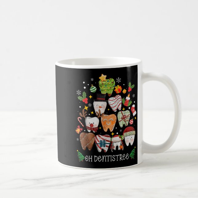 Mug Oh Dentistree Merry Christmas Dental Funny Teeth T (Droite)