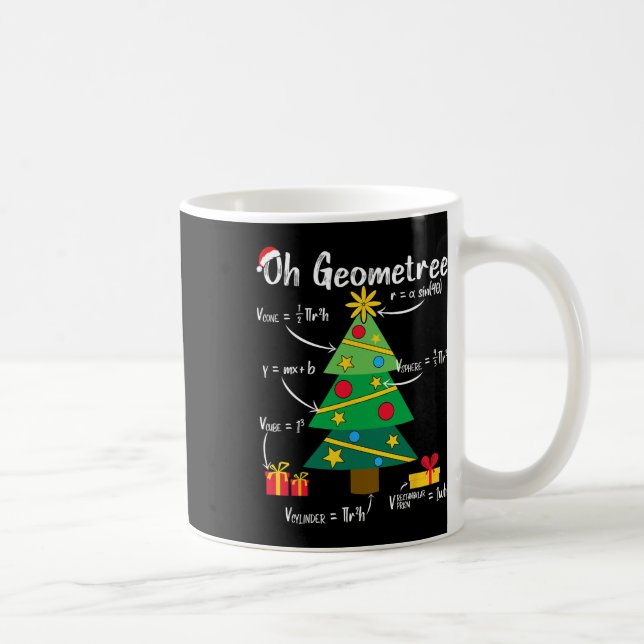 Mug Oh Geometree Amusement Sapin de Noël Géométrie Mat (Droite)
