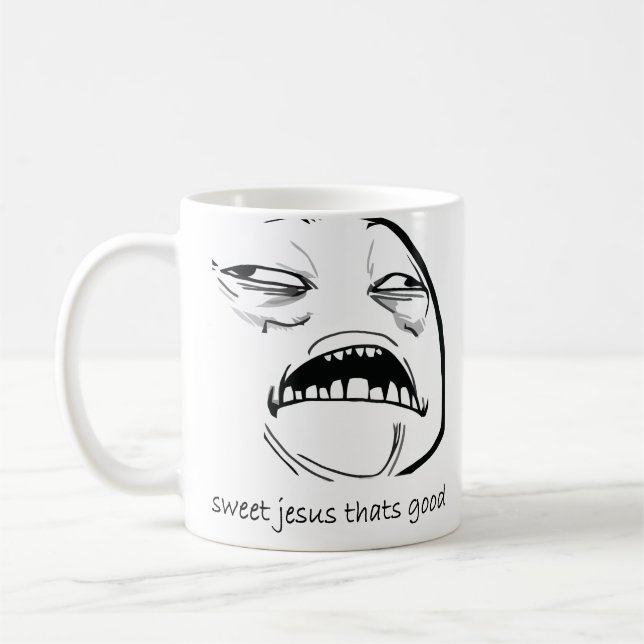 Mug Oh Jésus doux qui est bon visage Meme de rage (Gauche)
