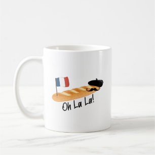 Mug Oh La La - French Baguette - Funny Francophile