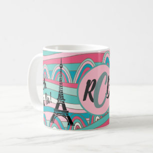 Mug Oh la la ! Monogramme Tour Eiffel Paris