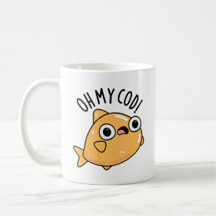 Mug Oh Mon Cabillaud Jeu de Mots de Poisson Drôle 