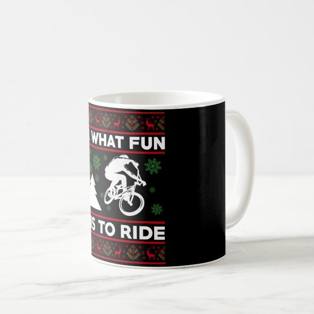 Mug Oh Quelle Joie De Faire Du Vélo Noël (Devant droit)