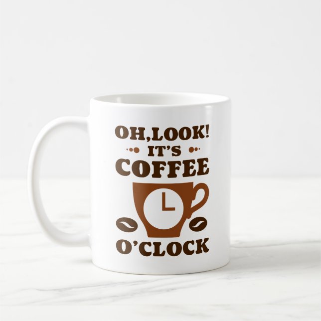 Mug Oh regarde ! C’est l’heure du café (Gauche)