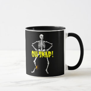 Mug Oh rupture, Halloween squelettique drôle