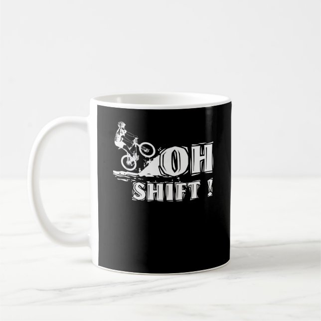 Mug Oh Shift ! - Vélo pour cyclistes cyclistes cyclist (Gauche)