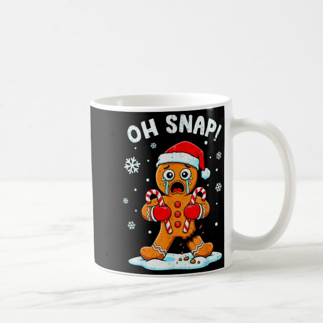 Mug Oh Snap Gingerbread Christmas Xmas Cookie Baking H (Droite)