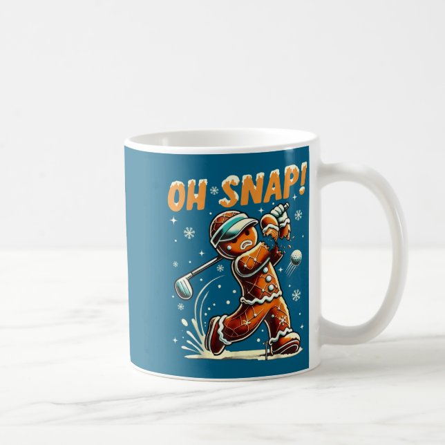 Mug Oh Snap Gingerbread Golfer Golf Christmas Golfing  (Droite)