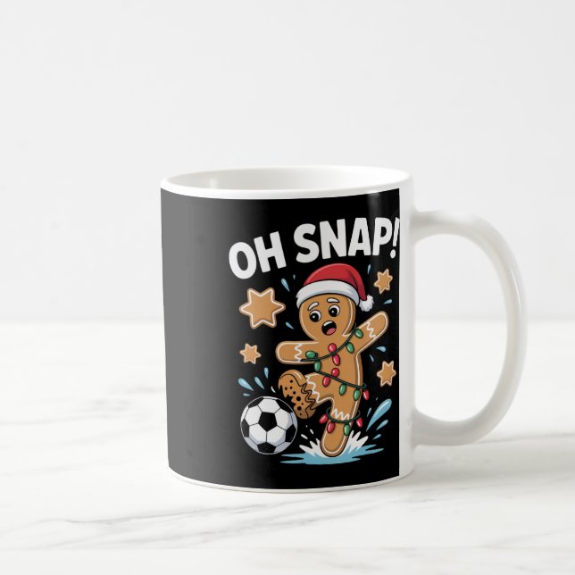 Mug Oh Snap Gingerbread Man Noël Chaussettes de Foot P (Droite)
