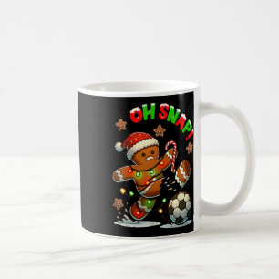 Mug Oh Snap Soccer Gingerbreadman Noël Xmas laid