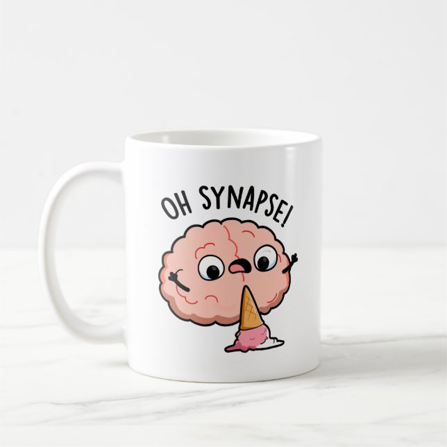 Mug Oh Synapse Funny Cerveau Pun (Gauche)