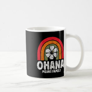Mug Ohana Signifie Famille Hawaï Été Palmiers Plage 