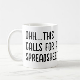 Mug Ohh cela nécessite une feuille de calcul, Comptabl