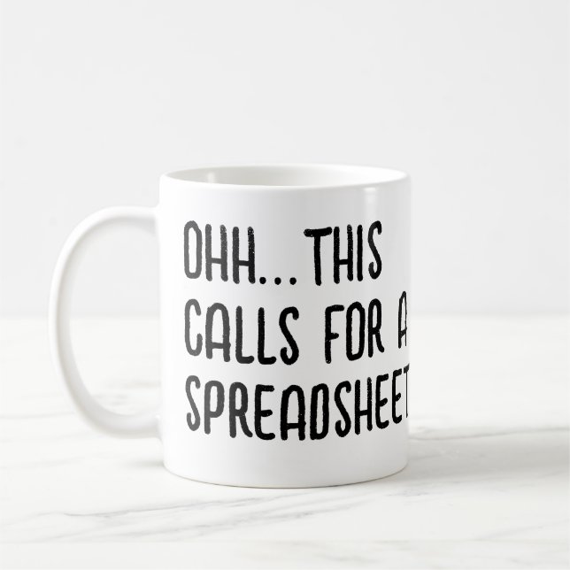 Mug Ohh cela nécessite une feuille de calcul, Comptabl (Gauche)