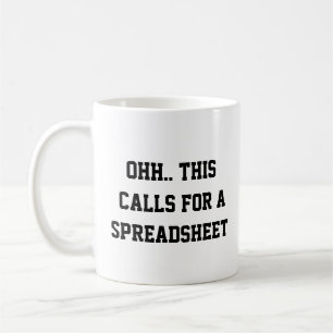 Mug Ohh cela nécessite une feuille de calcul, nerds dr