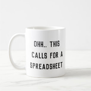Mug Ohh cela nécessite une feuille de calcul, patron e