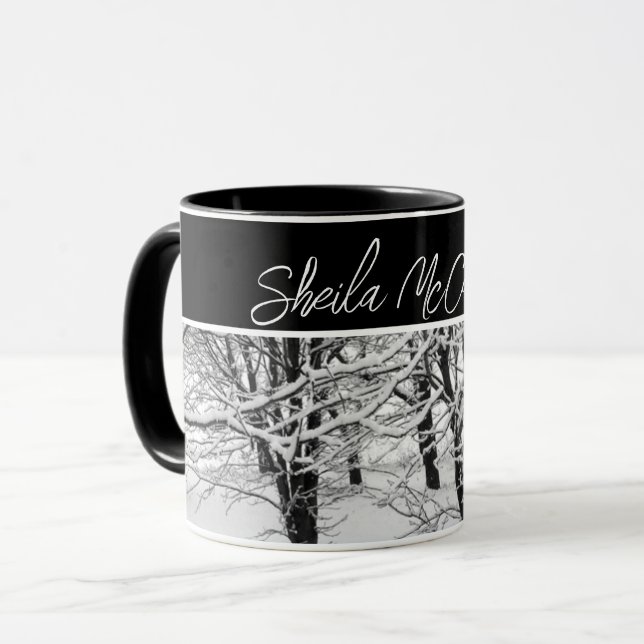 Mug Ohio Winter Trees Photo (Devant gauche)