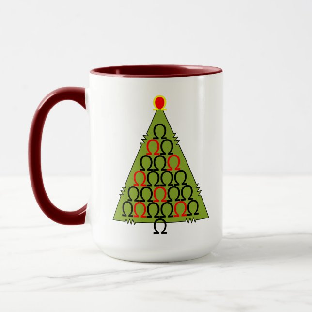 Mug Ohm sapin de Noël (Gauche)