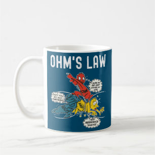 Mug Ohms Law Funny Electricity Expliqué Électrique