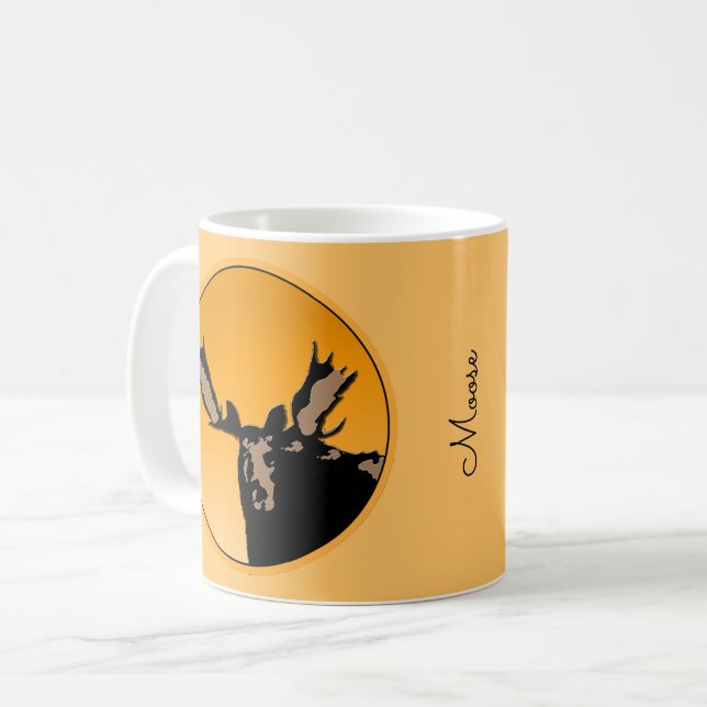 Mug Oie au coucher du soleil - Art original de la faun (Devant gauche)