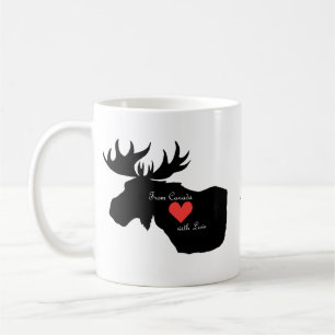 Mug Oie canadienne du Canada avec amour Nom personnali