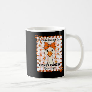 Mug Oie coquette porte orange pour le cancer du rein
