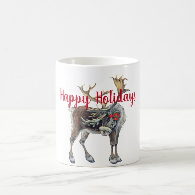 Mug Oie de Noël avec un accueil personnalisé (Centre)