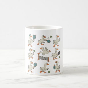 Mug Oie drôle Pickleball Oie de dessin animé mignonn